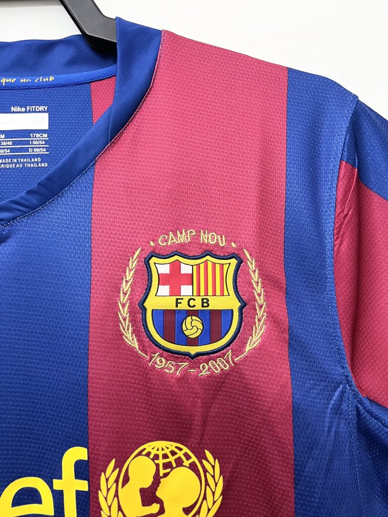 2007-2008 Barcelona home short sleeves