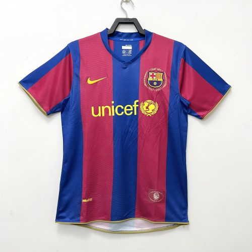 2007-2008 Barcelona home short sleeves
