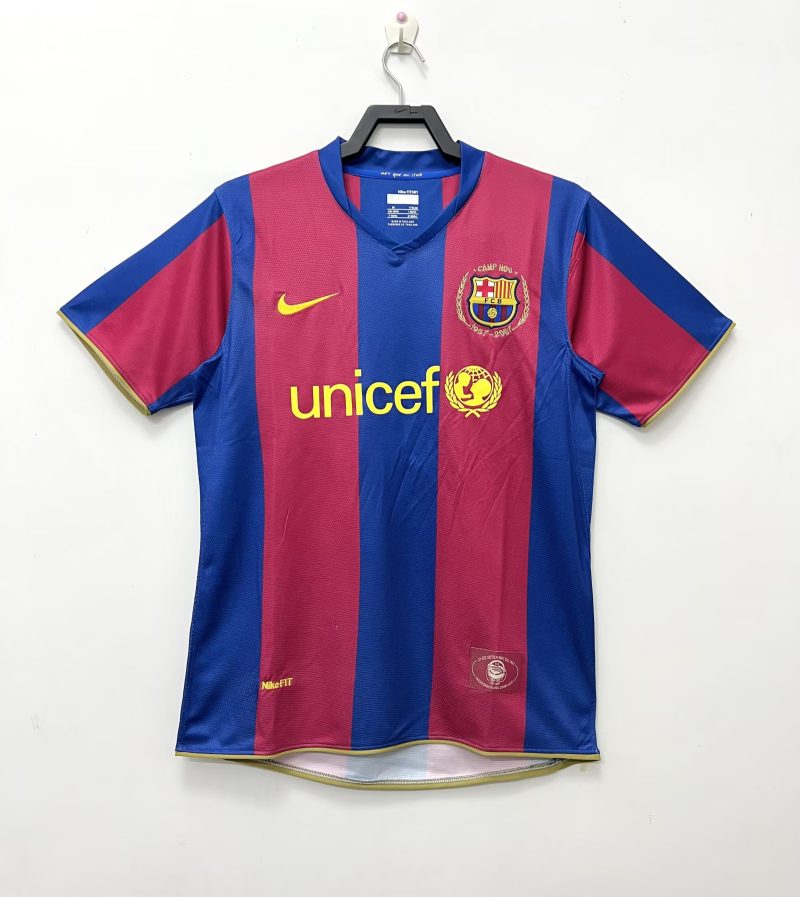 2007-2008 Barcelona home short sleeves