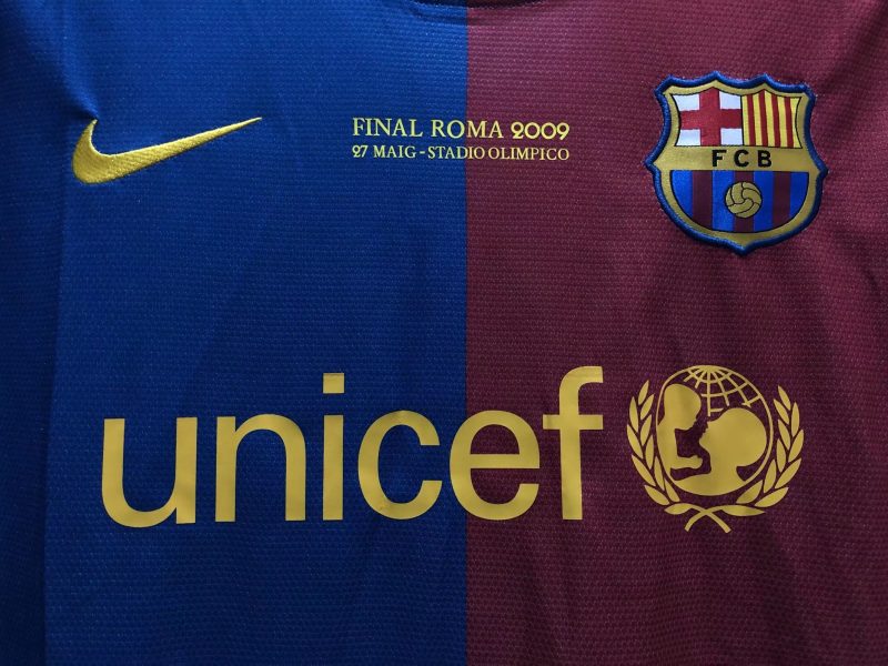 2008-2009 UEFA Barcelona home short sleeves