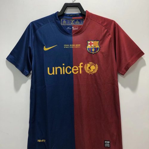 2008-2009 UEFA Barcelona home short sleeves
