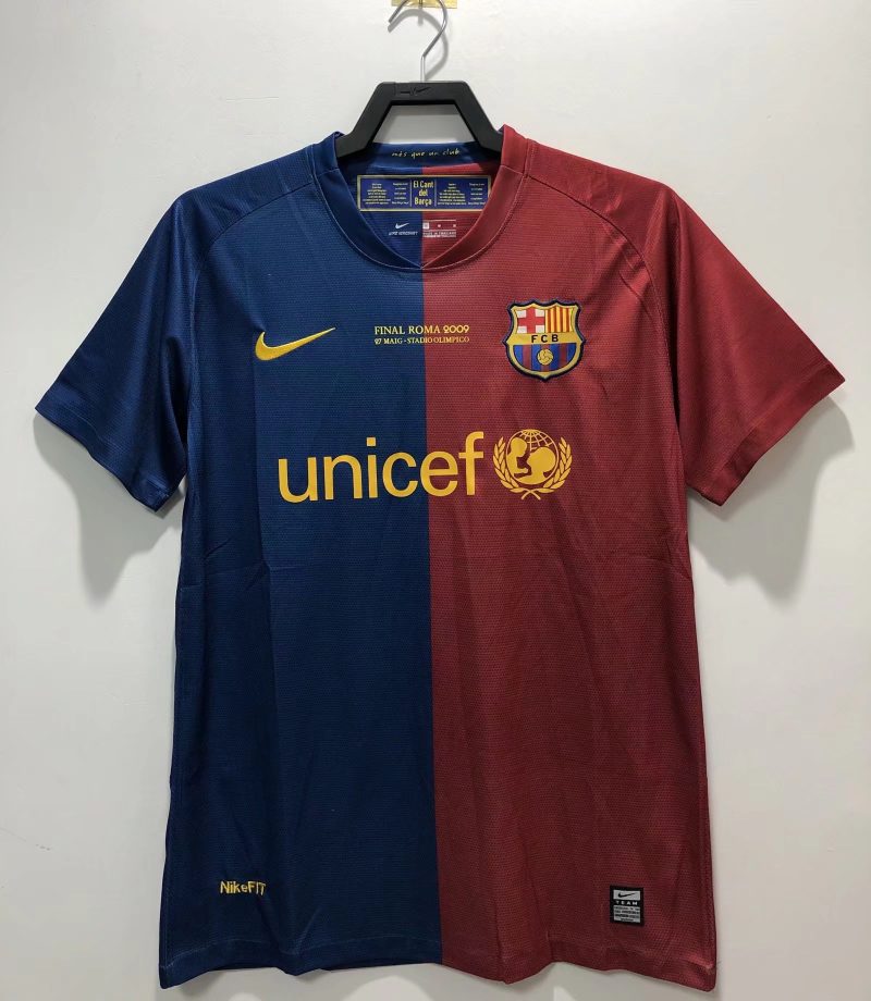 2008-2009 UEFA Barcelona home short sleeves