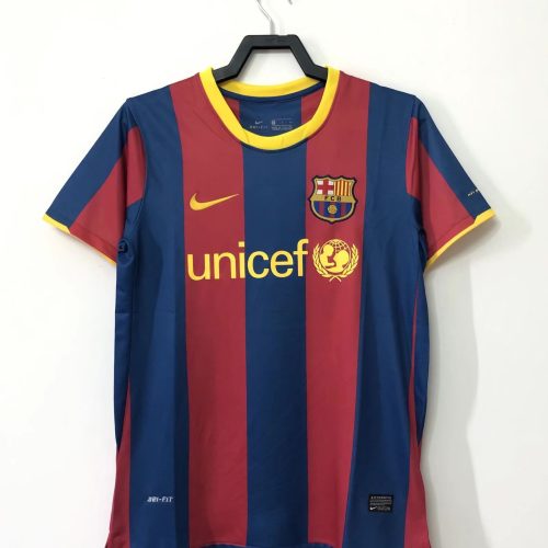 2010-2011 Barcelona home short sleeves