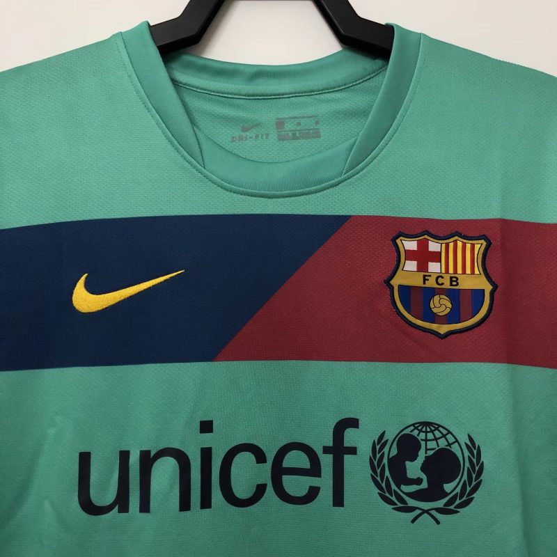 2010-2011Barcelona  away short sleeves