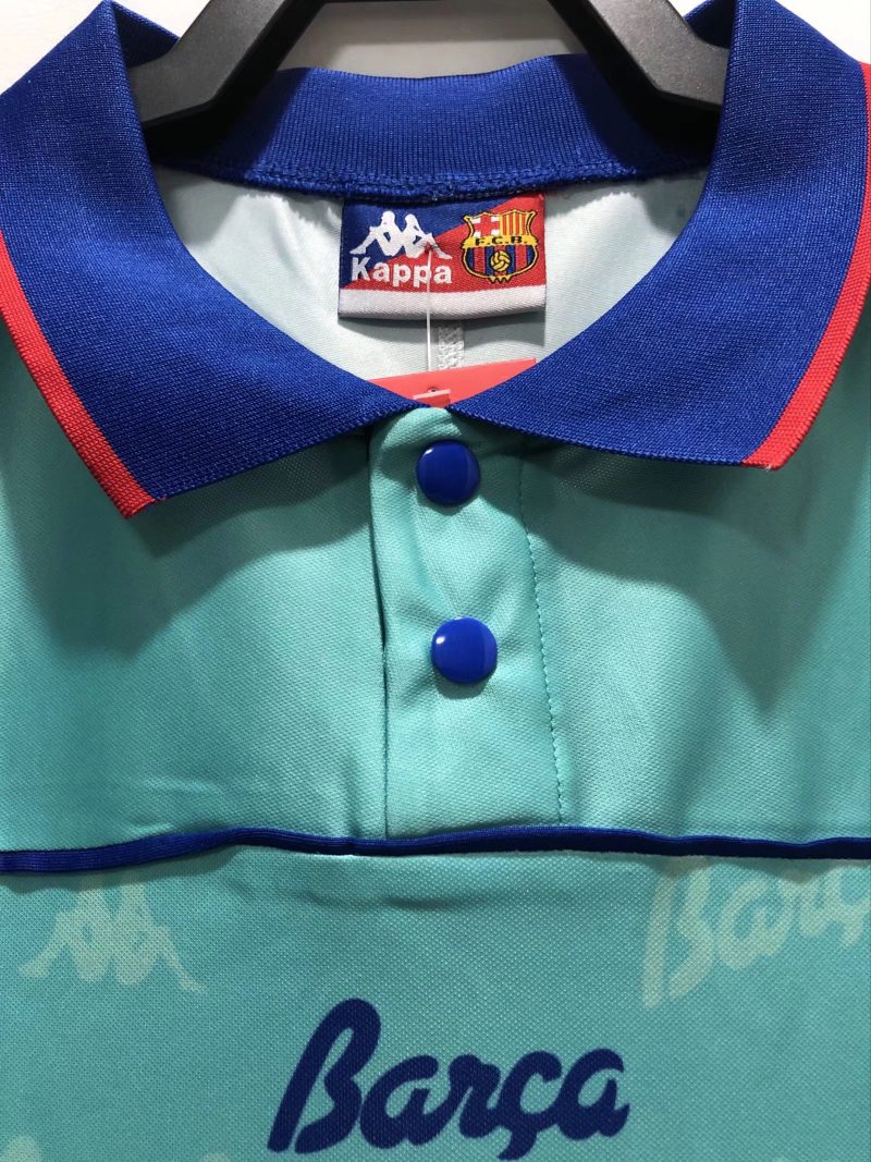 1992-1995 Barcelona  away short sleeves