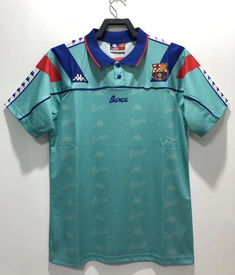 1992-1995 Barcelona  away short sleeves