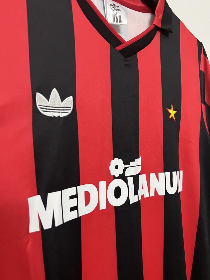 1990-1991 AC Milan home short sleeves