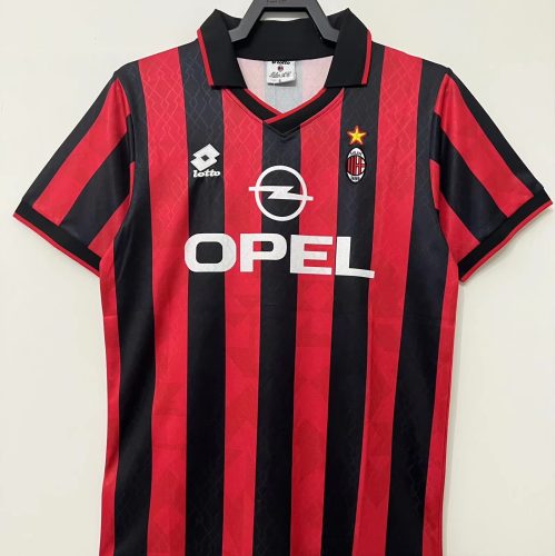 1995-1996 AC Milan home short sleeves
