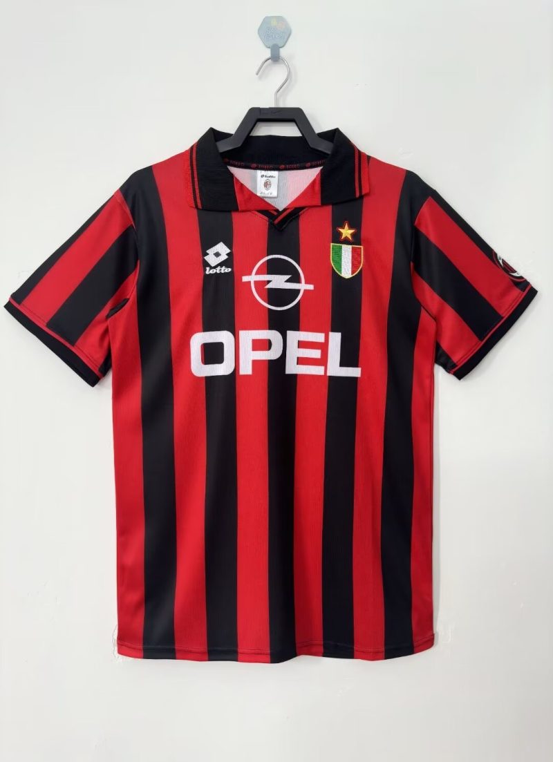 1996-1997 AC Milan home short sleeves