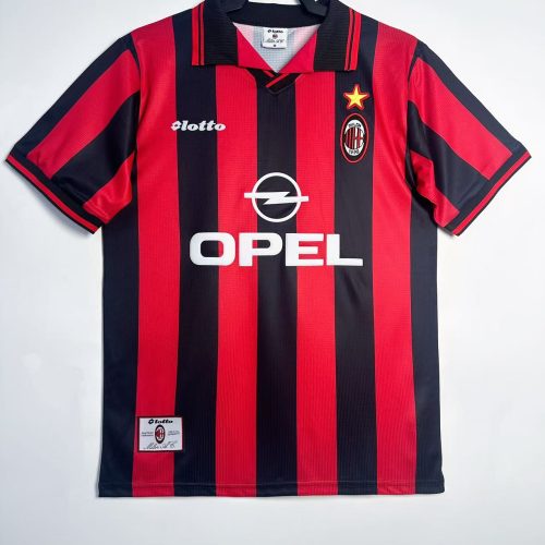 1997-1998 AC Milan home short sleeves
