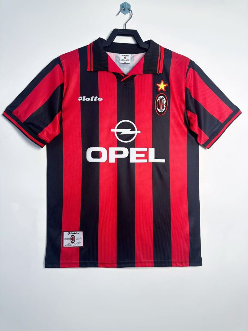 1997-1998 AC Milan home short sleeves