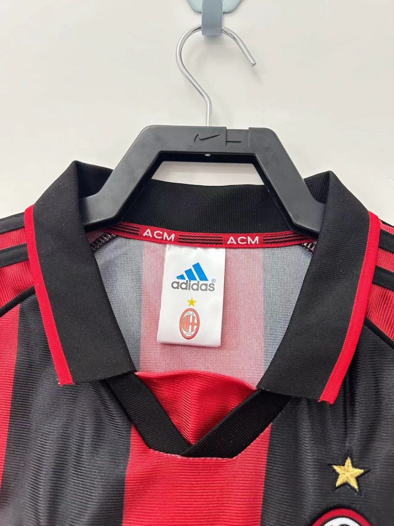 1998-1999 AC Milan home short sleeves