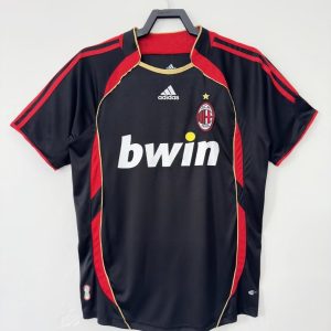 W206-07-1 2006-2007 AC Milan Second away short sleeves