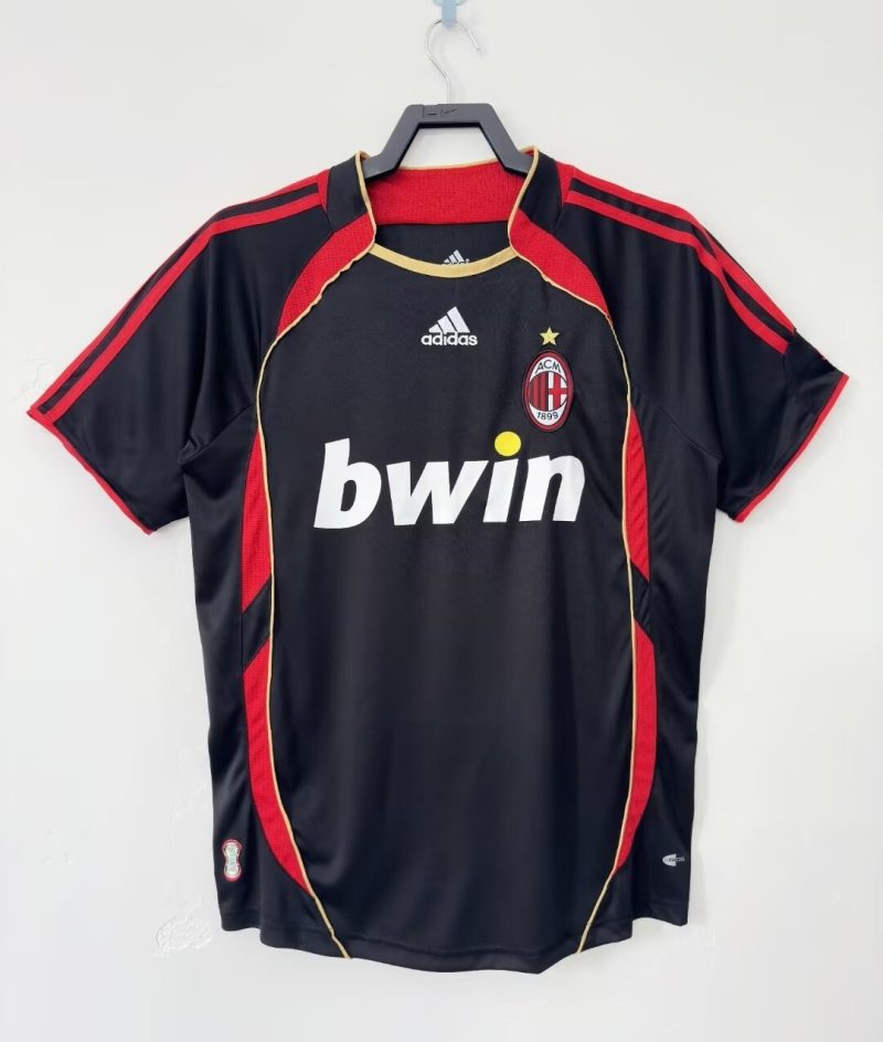 W206-07-1 2006-2007 AC Milan Second away short sleeves
