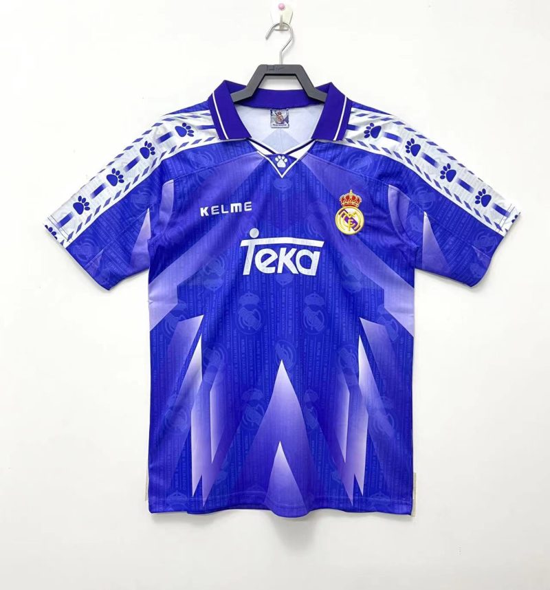 1996-1997 Real Madrid away short sleeves