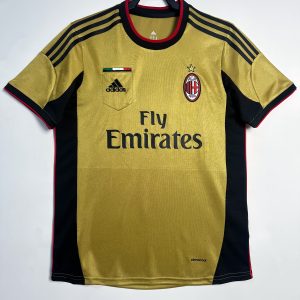 2013-2014 AC Milan away short sleeves