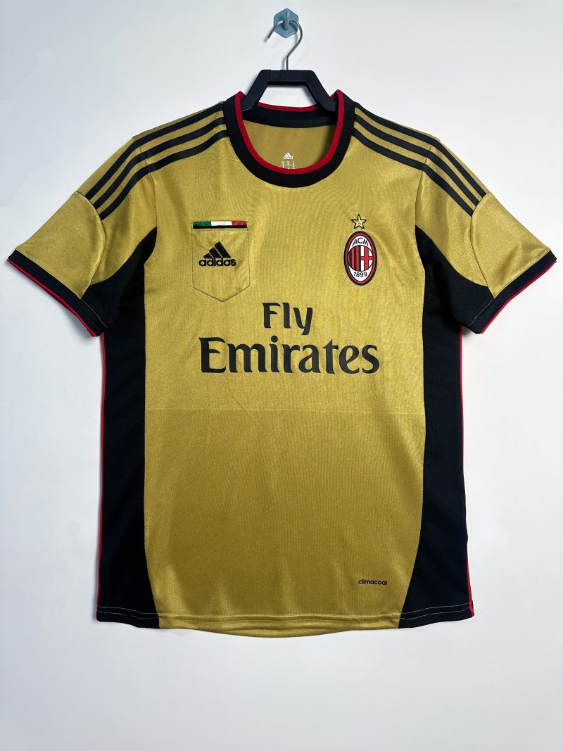 2013-2014 AC Milan away short sleeves