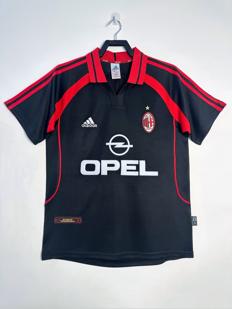 2000-2001 AC Milan Second away short sleeves