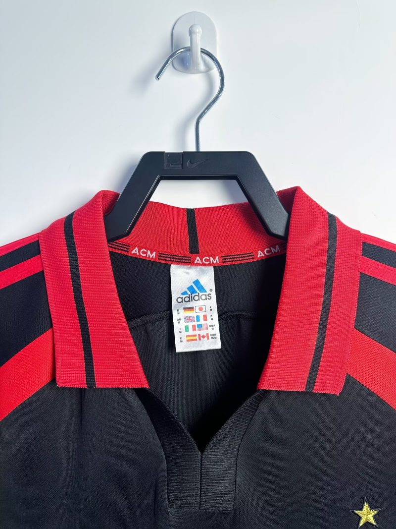 2000-2001 AC Milan Second away short sleeves
