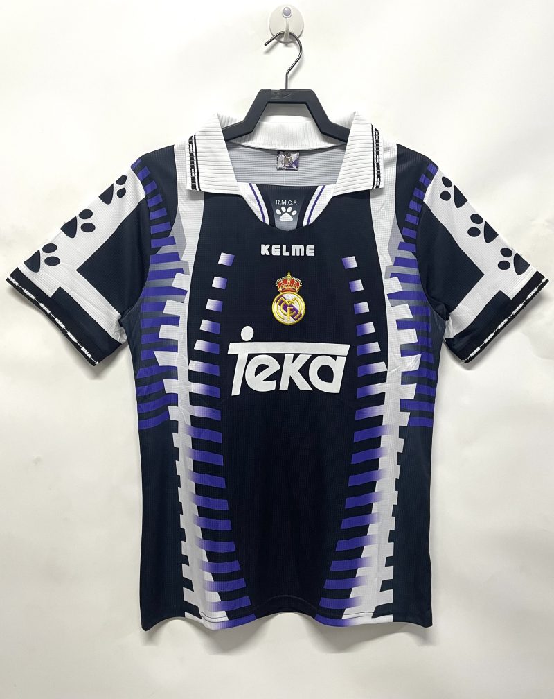 1997-1998  Real Madrid second away short sleeves