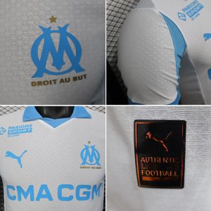 (Player)2526 Marseille home jersey short-sleeved football uniform