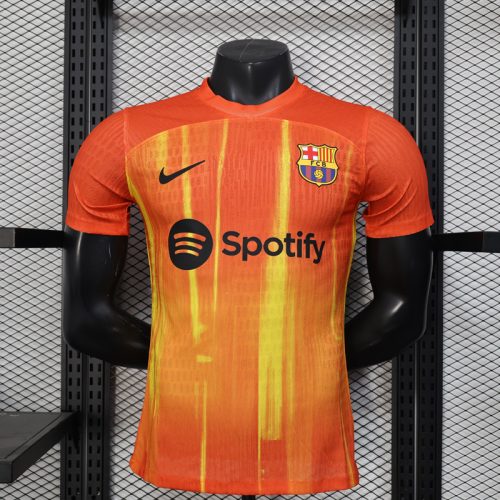 (Player)2526  Barcelona jersey pre-match short-sleeved football uniform