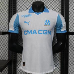 (Player)2526 Marseille home jersey short-sleeved football uniform