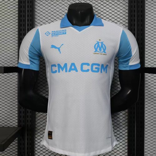 (Player)2526 Marseille home jersey short-sleeved football uniform