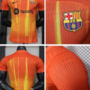 (Player)2526  Barcelona jersey pre-match short-sleeved football uniform