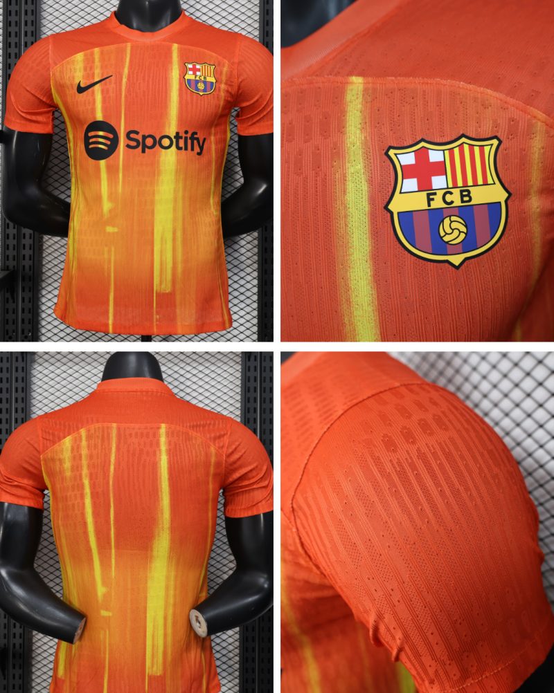 (Player)2526  Barcelona jersey pre-match short-sleeved football uniform